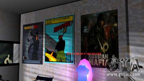 Poster with RoboCop in the hotel for GTA Vice City