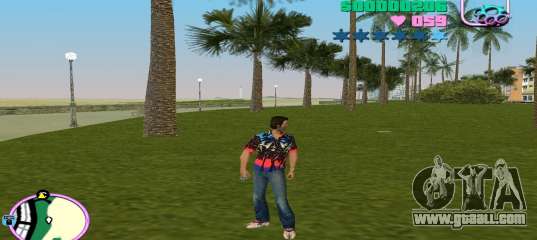 New Shirt with Palm Trees for GTA Vice City