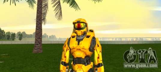 Master Chief Yellow for GTA Vice City