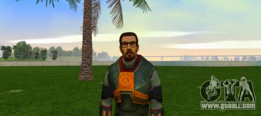 Gordon Freeman Red Eyes for GTA Vice City