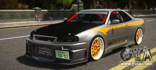 Nissan Skyline R34 G-Sports for GTA 4