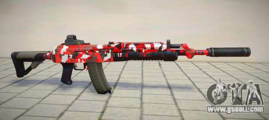 Red Camo M4 for GTA San Andreas