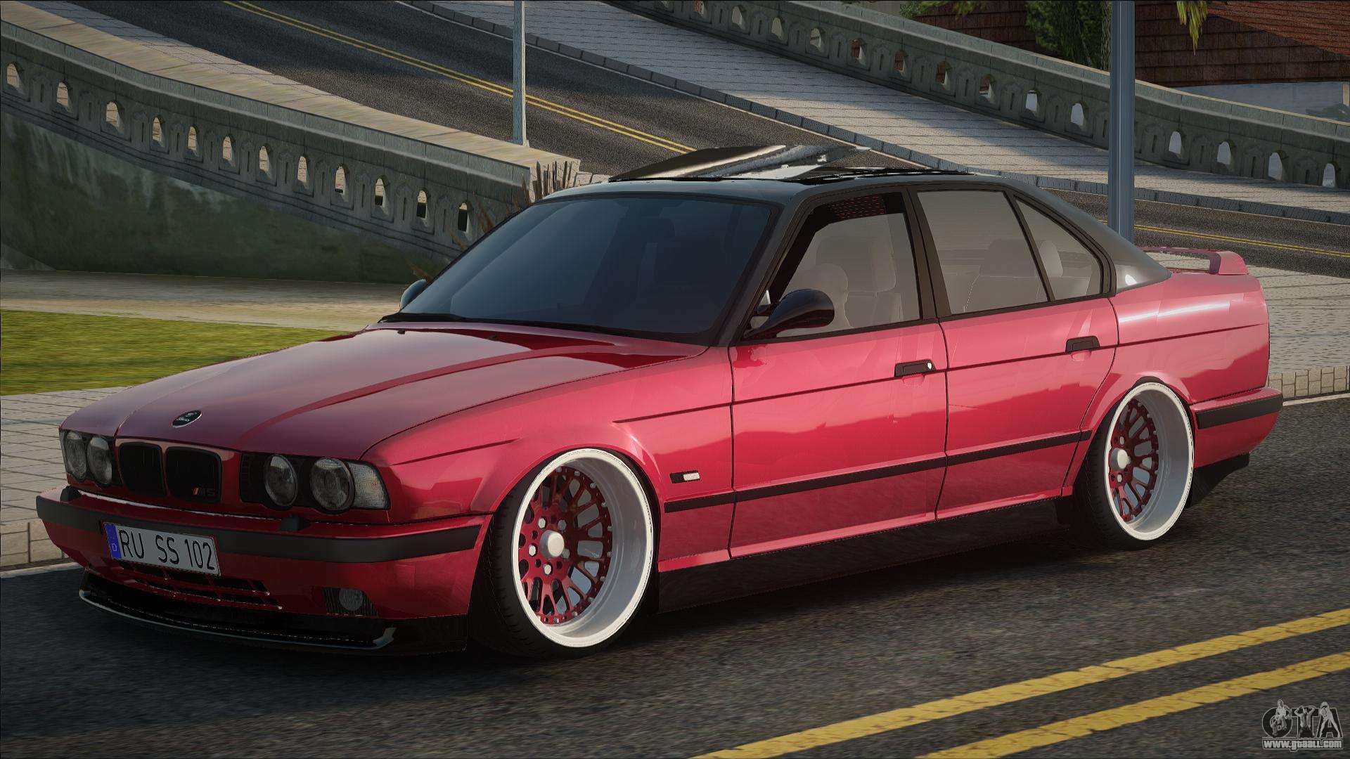 BMW M5 e34 [Red] for GTA San Andreas