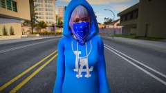 DOAXVV Shizuku - Hoodie LA Crips v1 for GTA San Andreas