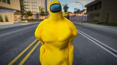 Among Us Imposter Musculosos Yellow for GTA San Andreas