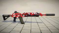 Red Camo M4 for GTA San Andreas