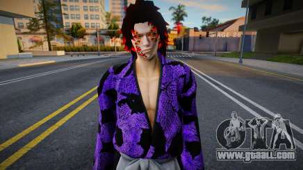 Male Skin Cosplay Kokushibo Skin for GTA San Andreas