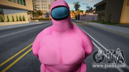 Among Us Imposter Musculosos Pink for GTA San Andreas