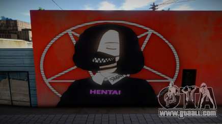 Anime Girl Wall Art Hentai for GTA San Andreas