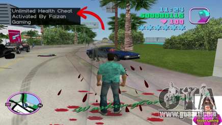 Cheat Code For Unlimited Health for GTA Vice City