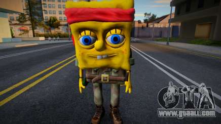 Bob Esponja tipo Rambo militar for GTA San Andreas