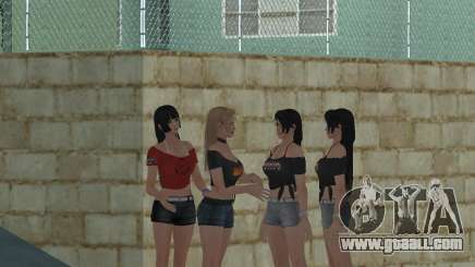 Gang Girls Ballas for GTA San Andreas