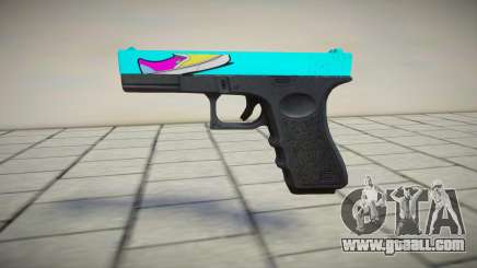 Desert Eagle Blue and Black for GTA San Andreas