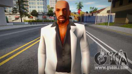 Two-Piece Suit (White-Black) for GTA San Andreas