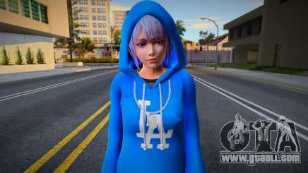 DOAXVV Shizuku - Hoodie LA Crips v2 for GTA San Andreas