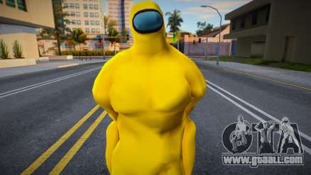 Among Us Imposter Musculosos Yellow for GTA San Andreas