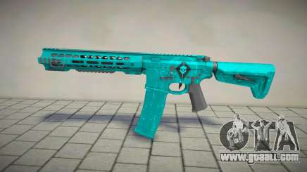 Green-Blue M4 for GTA San Andreas