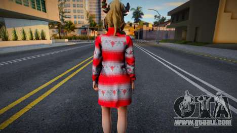 DOAXVV Yukino - Christmas Sweater Dress v2 for GTA San Andreas