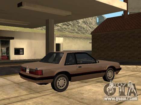 Ford Mustang LX 5.0 Coupe 1991 for GTA San Andreas
