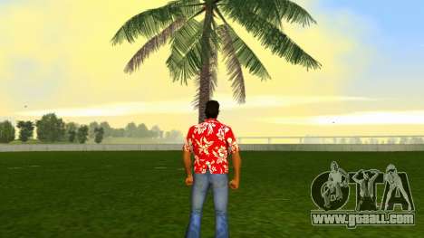 Tommy Vercetti - HD Hawaiian Red Shirt for GTA Vice City