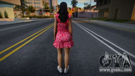 Girl in polka dot dress for GTA San Andreas