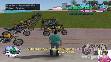 Spawn Sanchez Bike for GTA Vice City