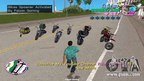 Spawn All Bikes for GTA Vice City