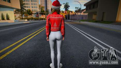 Monica - Christmas Sweater Knitted Leggings v2 for GTA San Andreas