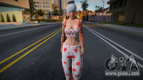 Female skin in pajamas for GTA San Andreas
