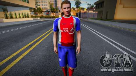 Football player in the style of the Kyrgyz Repub for GTA San Andreas