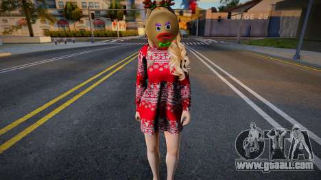 Aerith Gainsborough - Chrismas Sweater Dress v1 for GTA San Andreas