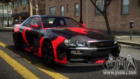 Nissan Skyline R34 R-Sport S3 for GTA 4