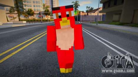 Red Bird (The Angry Birds Movie) Minecraft for GTA San Andreas