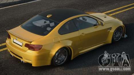 BMW M3 E92 Coupe [Yellow] for GTA San Andreas