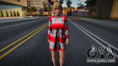 DOAXVV Yukino - Christmas Sweater Dress v1 for GTA San Andreas