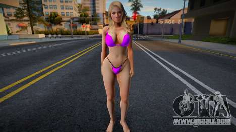 Tina big breasts in a swimsuit for GTA San Andreas