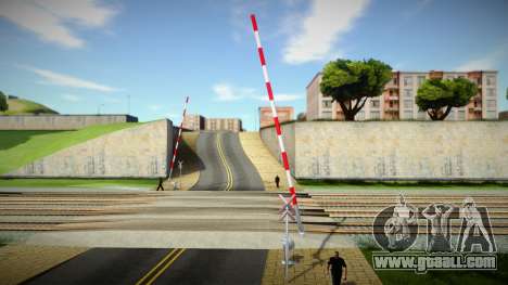 Two Tracks old barrier and without bell for GTA San Andreas