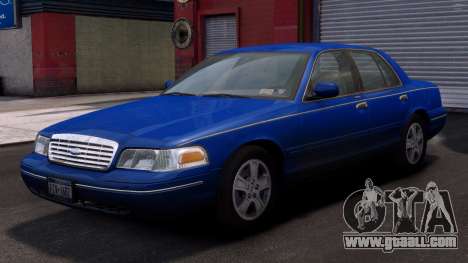 Ford Crown Victoria LX 1999 [Blue] for GTA 4