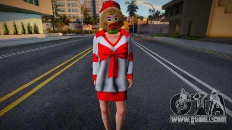 Shizuku - Christmas Present Sweater Dress v2 for GTA San Andreas