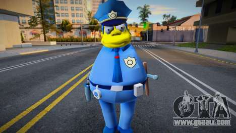 Chief Clancy Wiggum Skin from The Simpsons for GTA San Andreas