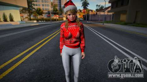 Monica - Christmas Sweater Knitted Leggings v1 for GTA San Andreas