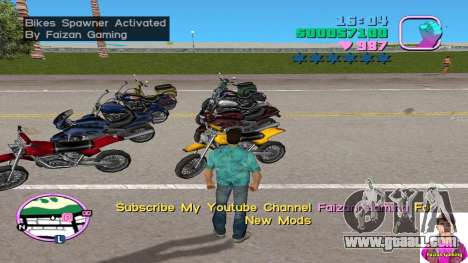 Spawn All Bikes for GTA Vice City
