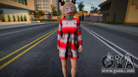 DOAXVV Yukino - Christmas Sweater Dress v2 for GTA San Andreas