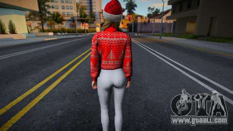 Monica - Christmas Sweater Knitted Leggings v1 for GTA San Andreas