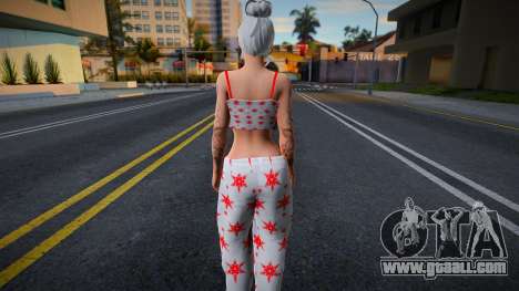 Female skin in pajamas for GTA San Andreas