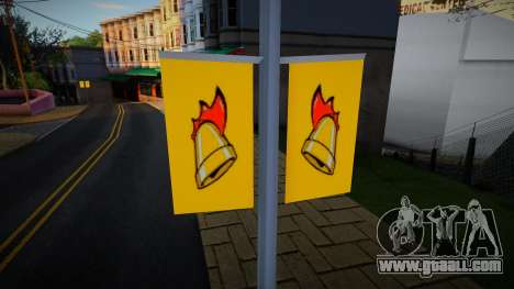 Replace Gayflag with Cluckin Bell in queens for GTA San Andreas