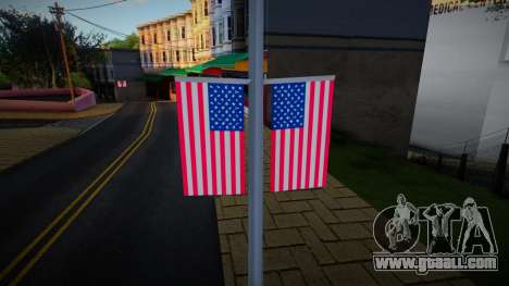 USA Flags Replace in Queens for GTA San Andreas