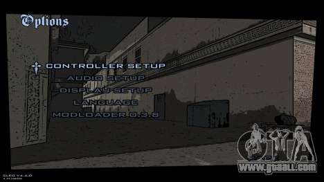 New comic-style menu background for GTA San Andreas
