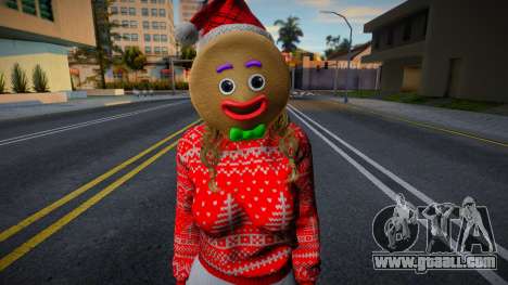 Monica - Christmas Sweater Knitted Leggings v2 for GTA San Andreas