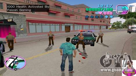 Cheat Code For 1000 Health for GTA Vice City